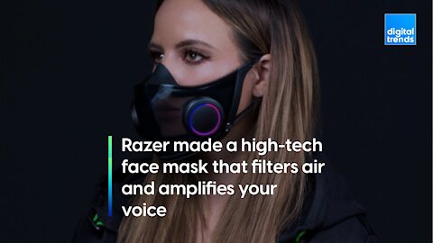 Razer’s high-tech face mask filters air and amplifies your voice, Bane-style