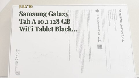 Samsung Galaxy Tab A 10.1 128 GB WiFi Tablet Black (2019) (Renewed)