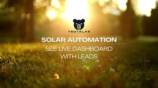 Solar Automation, Check Out The Dashboard Of One Of Our Partners, Live Solar Leads Coming In!