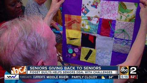 Seniors Helping Seniors With Fidget Quilts