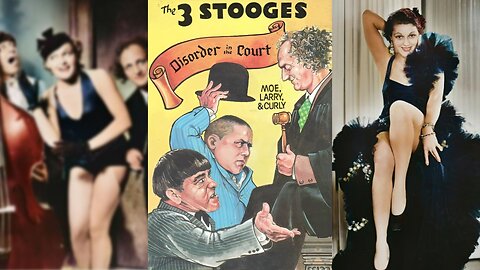 DISORDER IN THE COURT 1936 The Three Stooges & Suzanne Kaaren | Comedy | COLORIZED
