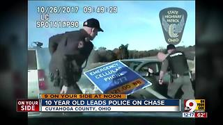 10-year-old leads police on chase