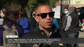 Detroit police prepared for potential violence on Election Day