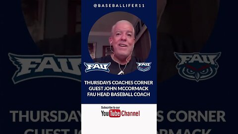 Travel Baseball - FAU Head Coach John McCormack answers how to send a video to a college coach!