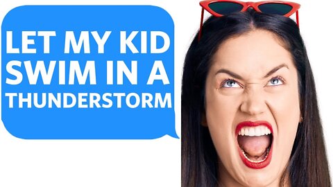 Karen REFUSES to get her Kid out of the POOL in a THUNDERSTORM... so we Intervene - Reddit Podcast