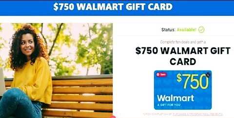 Free Get $750 Walmart Gift Card