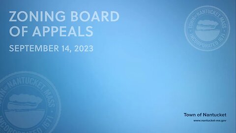 Nantucket Zoning Board of Appeals - September 14, 2023