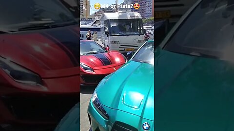 🤯BMW M4 Competition Convertible or Ferrari 488 Pista Tailor Made Filmed with Ray-Ban Wayfarer Storie