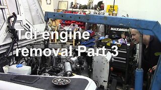 Tdi engine removal Part 3