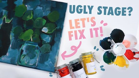 How To Repaint an Ugly Painting To Look Fancy DIY