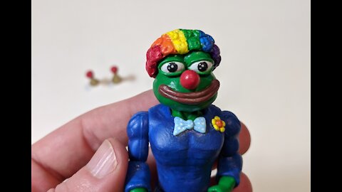 Clown world Pepe the frog action figure