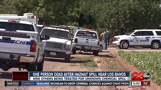 Hazmat spill near Los Banos leaves on person dead