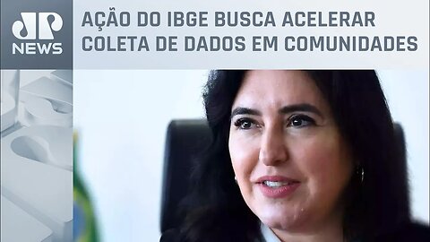 Ministra Simone Tebet tenta aumentar adesão da população ao Censo do IBGE