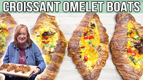 CROISSANT OMELET BOATS Delicious Breakfast or Brunch Idea