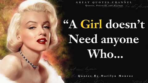 Marilyn Monroe's Most Beautiful Quotes on Love, Life, and Stardom l Marilyn Monroe Quotes