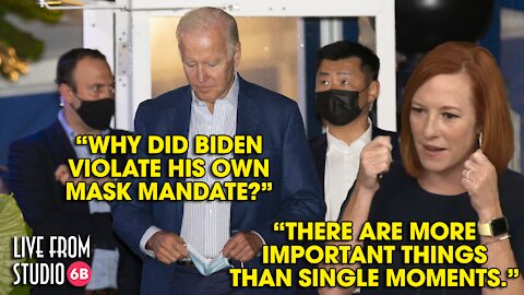 HYPOCRITE! Biden Violates Mask Mandate!