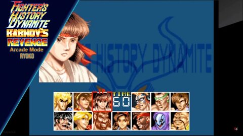 Fighter's History Dynamite (Karnov's Revenge) - Arcade Mode - Ryoko