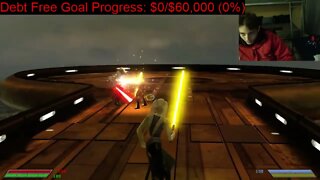 Bastila Shan VS Starkiller In A Battle With Live Commentary In Star Wars Jedi Knight Jedi Academy