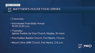 St. Matthew's House food drive