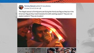 No, These Pictures Don't Show The Migrants Burning The American Flag