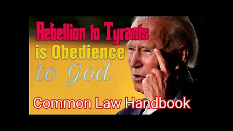 Common Law Handbook - Peoples Power For Liberty and Freedom - Constitutional Law - Part 1 of 3