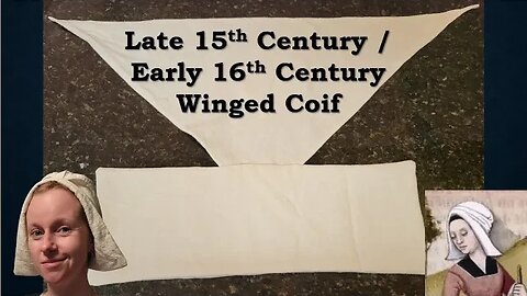 15th & Early 16th Century Winged Coif | Drafting a Pattern