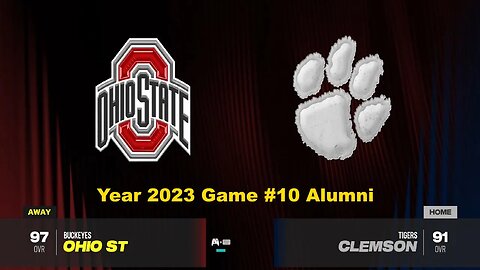 CFB 24 Ohio State Vs Clemson Tigers Year 2023 Alumni