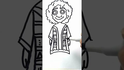 How to draw and paint Bruno from Disney Encanto #shorts