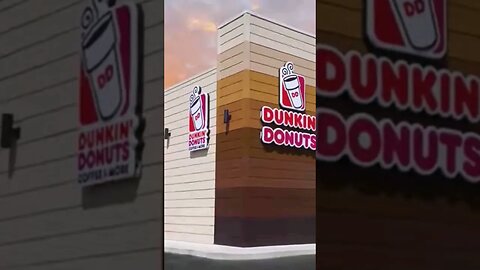 First dunkin donuts store - dunkin donuts recipe - #shortsvideo #fastfood #facts
