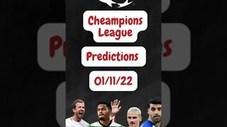 Champions League Analysis and Predictions 01/11/22 #shorts
