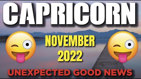 Capricorn ♑️ 😲🤩 UNEXPECTED GOOD NEWS😲🤩 Horoscope for Today NOVEMBER 2022 ♑️ Capricorn tarot ♑️
