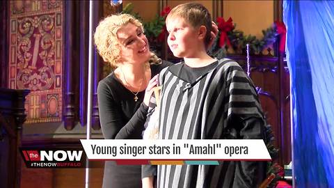 Young singer to star in "Amahl" opera this weekend