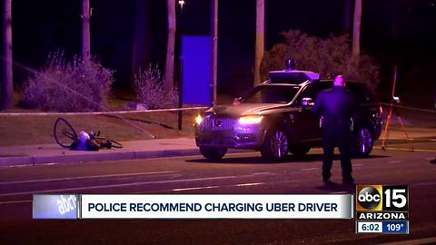 New report shows police recommend charging backup driver in deadly self-driving Uber crash