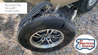 How to Change a Flat Tire on a Dual Axel Travel Trailer