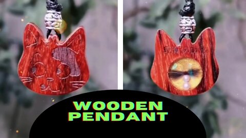 Wooden pendant|how to make a wooden pendant|wood carving|wood|woodworking7900 |#shorts