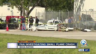 Small plane crash at Boca Raton Airport, one person taken to hospital