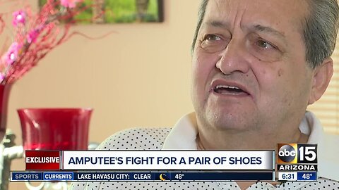 Amputee's fight for a pair of shoes