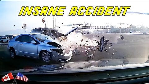 MASSIVE 5 CAR CRASH AFTER ONE DRIVER RUNS RED AND *OBLITERATES* ANOTHER VEHICLE