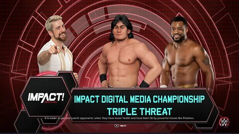 Impact Wrestling Joe Hendry vs Yuya Uemura vs Kenny King for the Impact Digital Media Title