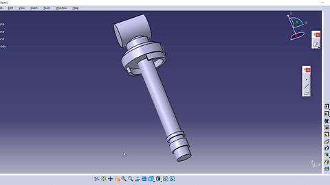 CATIA V5 Free Advance Course How to Design a Shock absorber |Commands| Shaft, sketch, cylinder