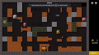 Tanks, level TWO, a simple retro style game free on Steam