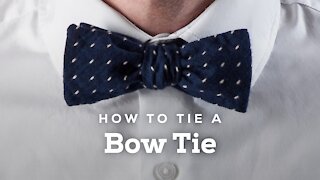 How to tie a bow tie