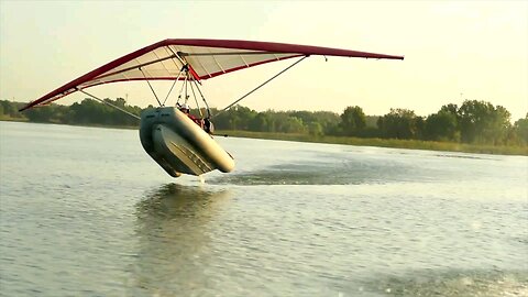 Flying Boat with Aviator PPG