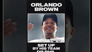 Orlando Brown says he was set up by his team to go on Dr Phil for an intervention!