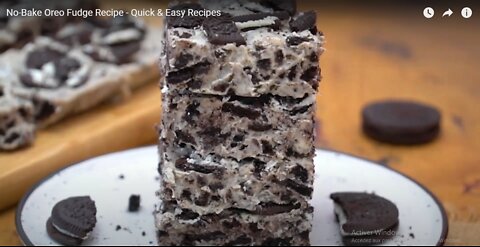 No-Bake Oreo Fudge Recipe