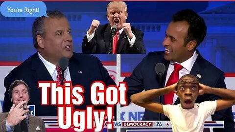 Chris Christie Falls Hard! | Vivek And Christie Clash Over Trump! Ron Desantis Sinks Even Further!