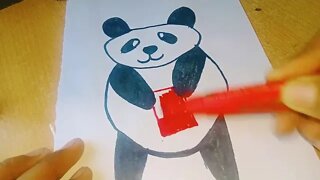 How to Draw a Panda Draw So Cute - Panda Drawing Easy