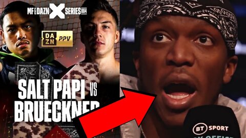 KSI'S REACTION TO SALT PAPI VS JOSH BRUECKNER CONFIRMED | MISFITS BOXING