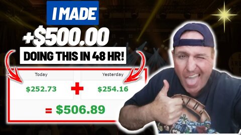 How To Make +$500 Online In 48 Hours WITH NO SKILLS (Make Money Online FAST!) #shorts