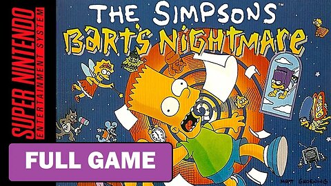 The Simpsons: Bart's Nightmare [Full Game | No Commentary] SNES